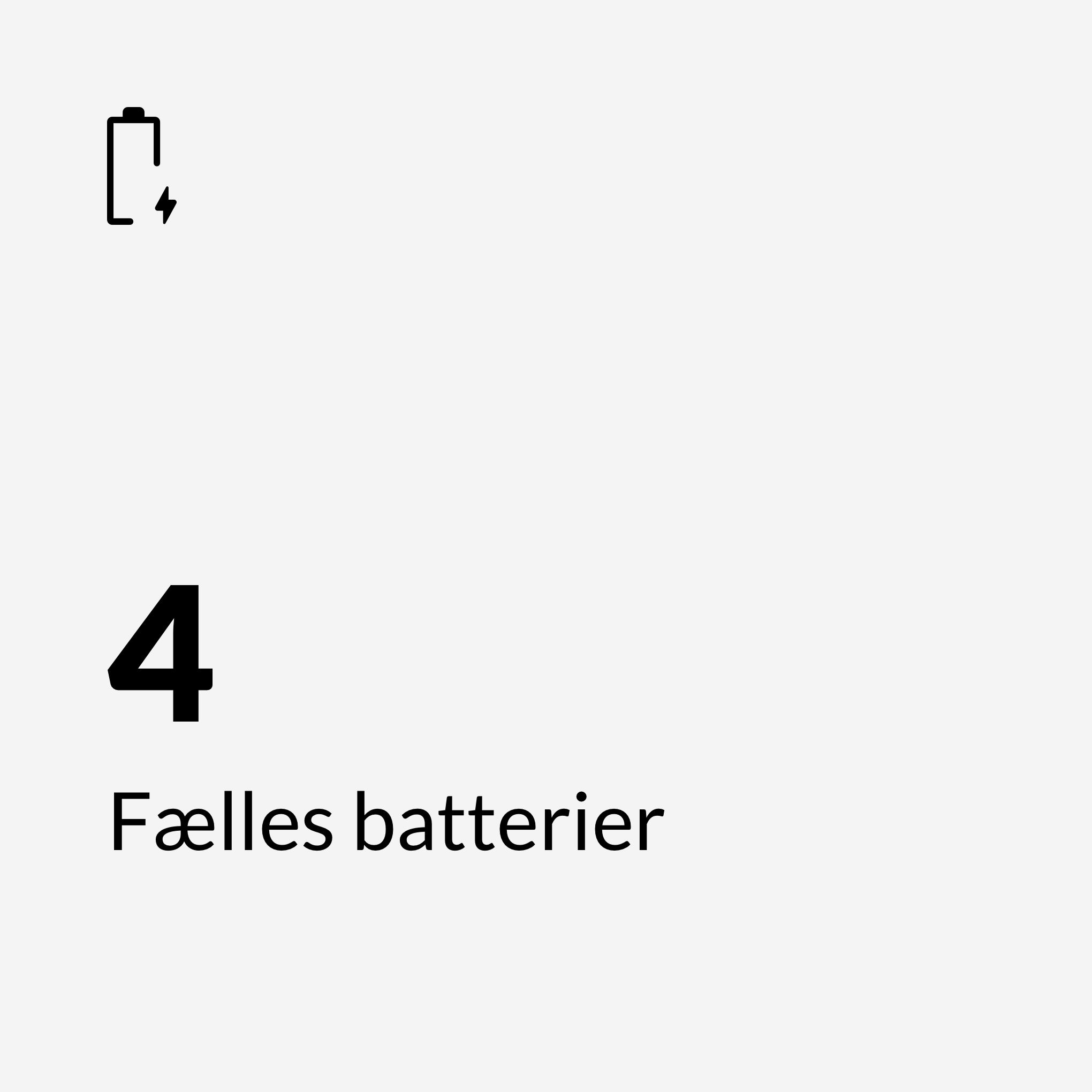Batterier